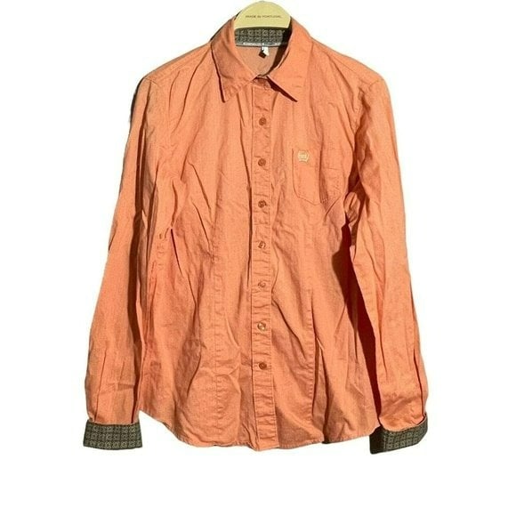 Latest  Cinch Western Shirt Button Women Size M Orange 