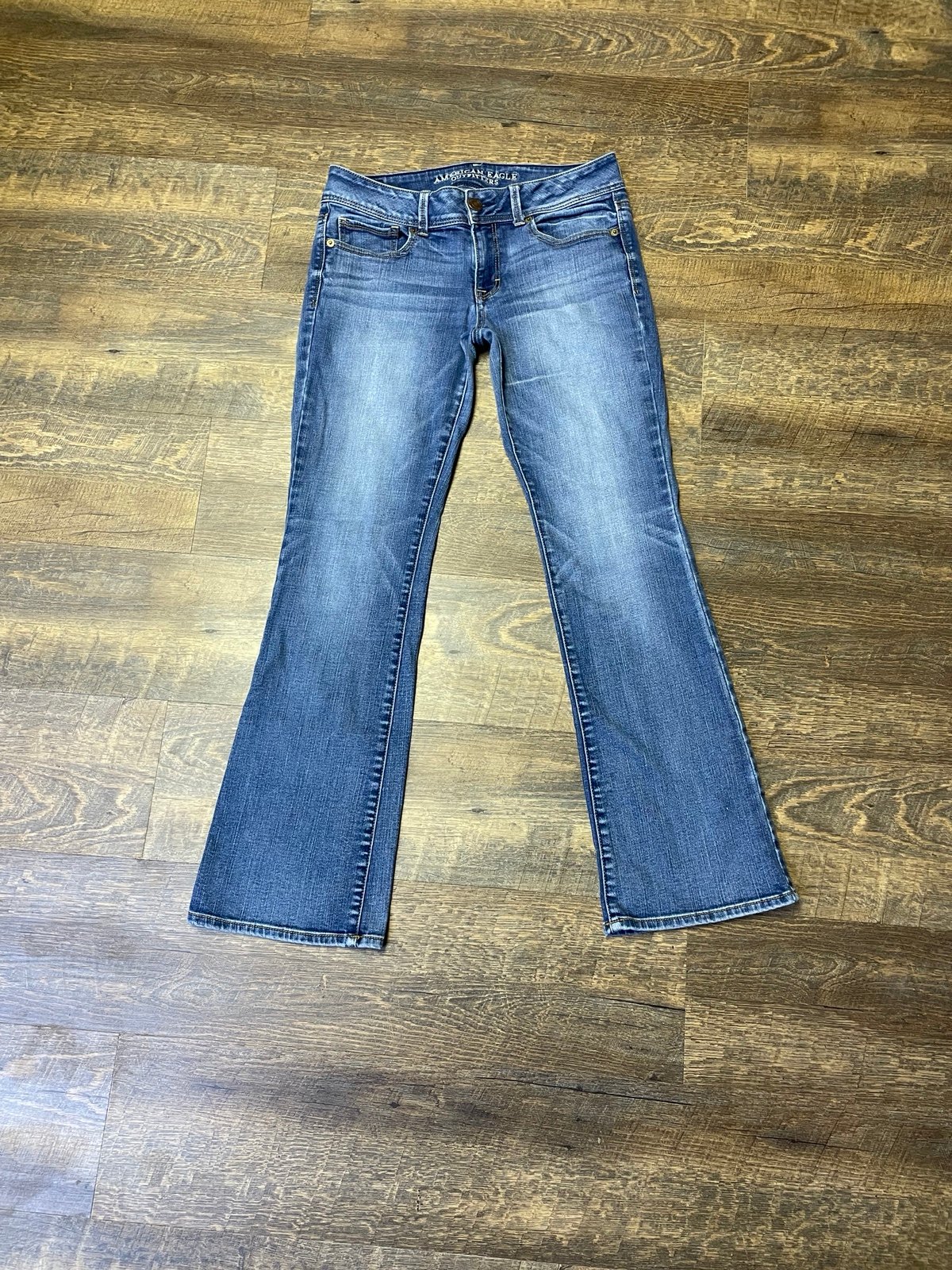 Affordable American Eagle Super Stretch Kick Boot Jeans Womens Size 8 KhyKBqpa4 for sale