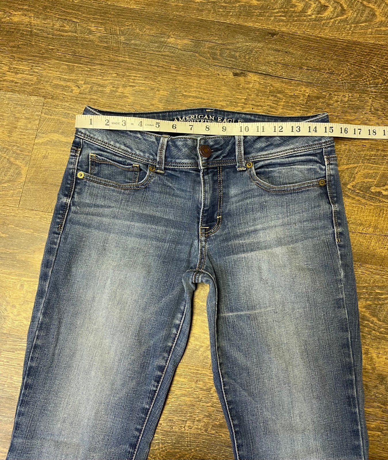 Affordable American Eagle Super Stretch Kick Boot Jeans Womens Size 8 KhyKBqpa4 for sale