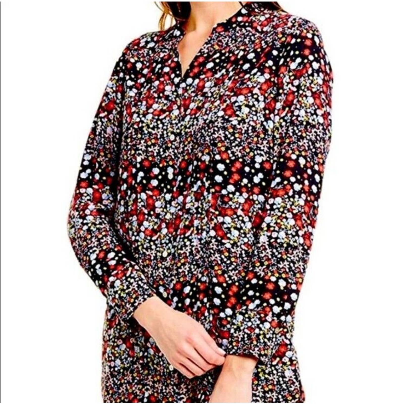 Factory Direct  Nanette Lepore Ditsy Floral Long Sleeve