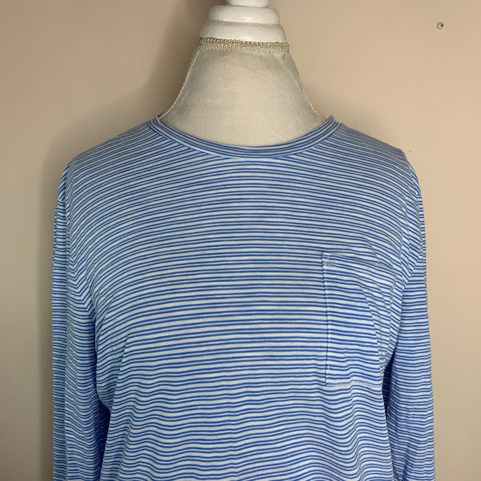 cheapest place to buy  Patagonia Organic Cotton Stripe Striped Long Sleeve Shirt Womens Size Large Oq9LWmr7L High Quaity