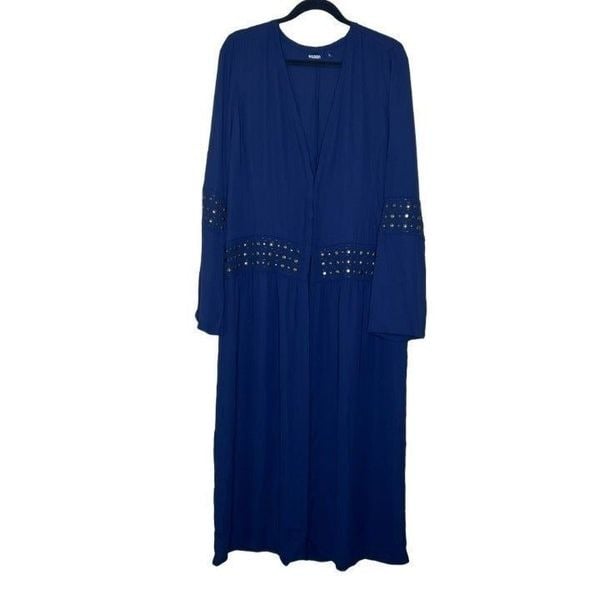 Perfect Tildon Women´s Navy Blue NWT Embellished Maxi Dress Size Large Ll9EQrWq4 just for you