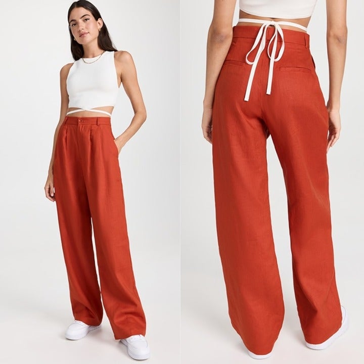 Amazing Reformation | NWT Vesta Pants Linen Trousers in