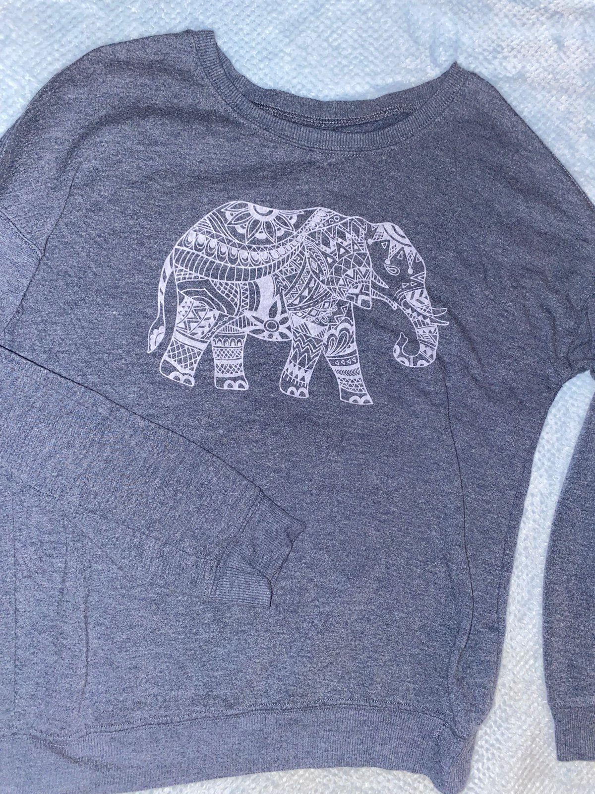 Popular Grey Elephant long sleeve Sweater M8o0QORcz Dis