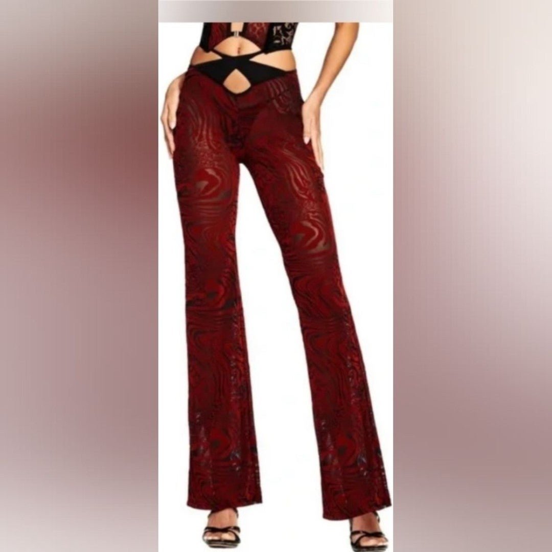The Best Seller I.AM.GIA VELORINA PANT sheer burnout red black size XS *flawed FrwfqqmJ7 Outlet Store