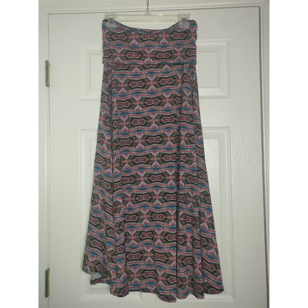 Buy Lularoe Womens Maxi Skirt Fold Over Yoga Style Waist Stretch Size XS Extra Small mKysYC1tk Store Online