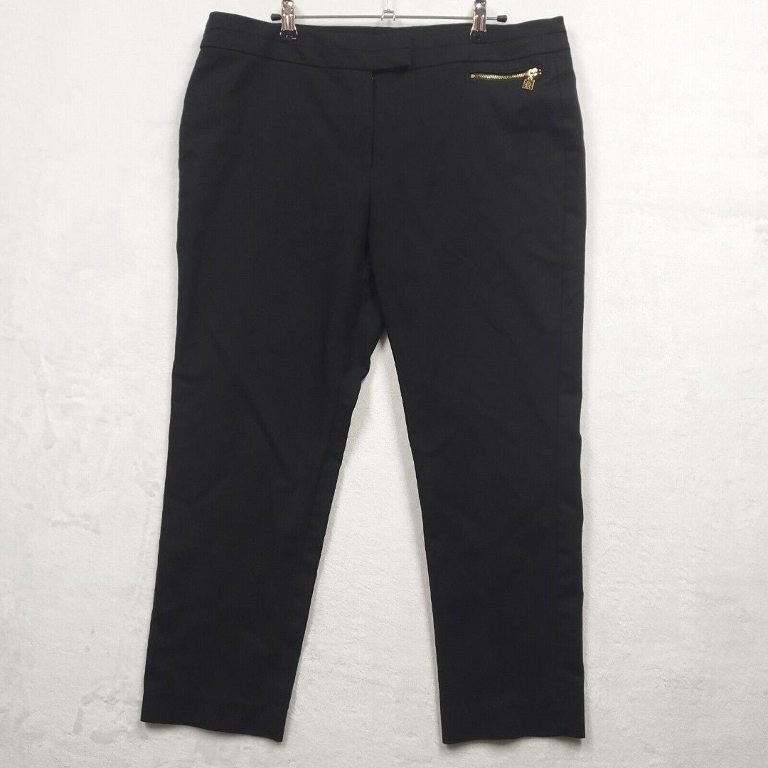 large selection Anne Klein Chino Pants Black Stretch Cr