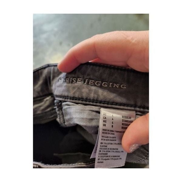 floor price American Eagle grey high rise jeggings sz 4 NycxXqoMa for sale
