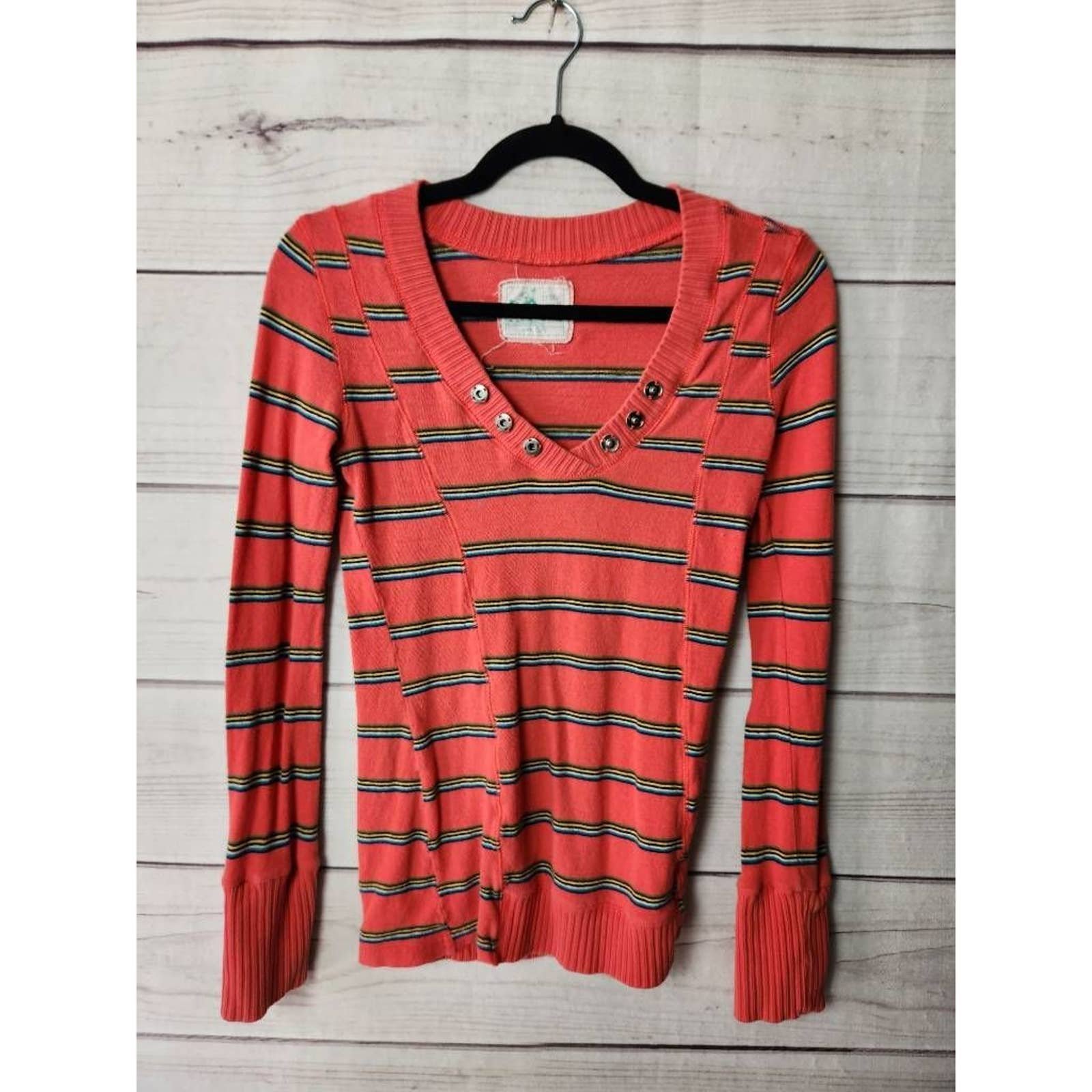 high discount Free People Womens Pullover Sweater Orang