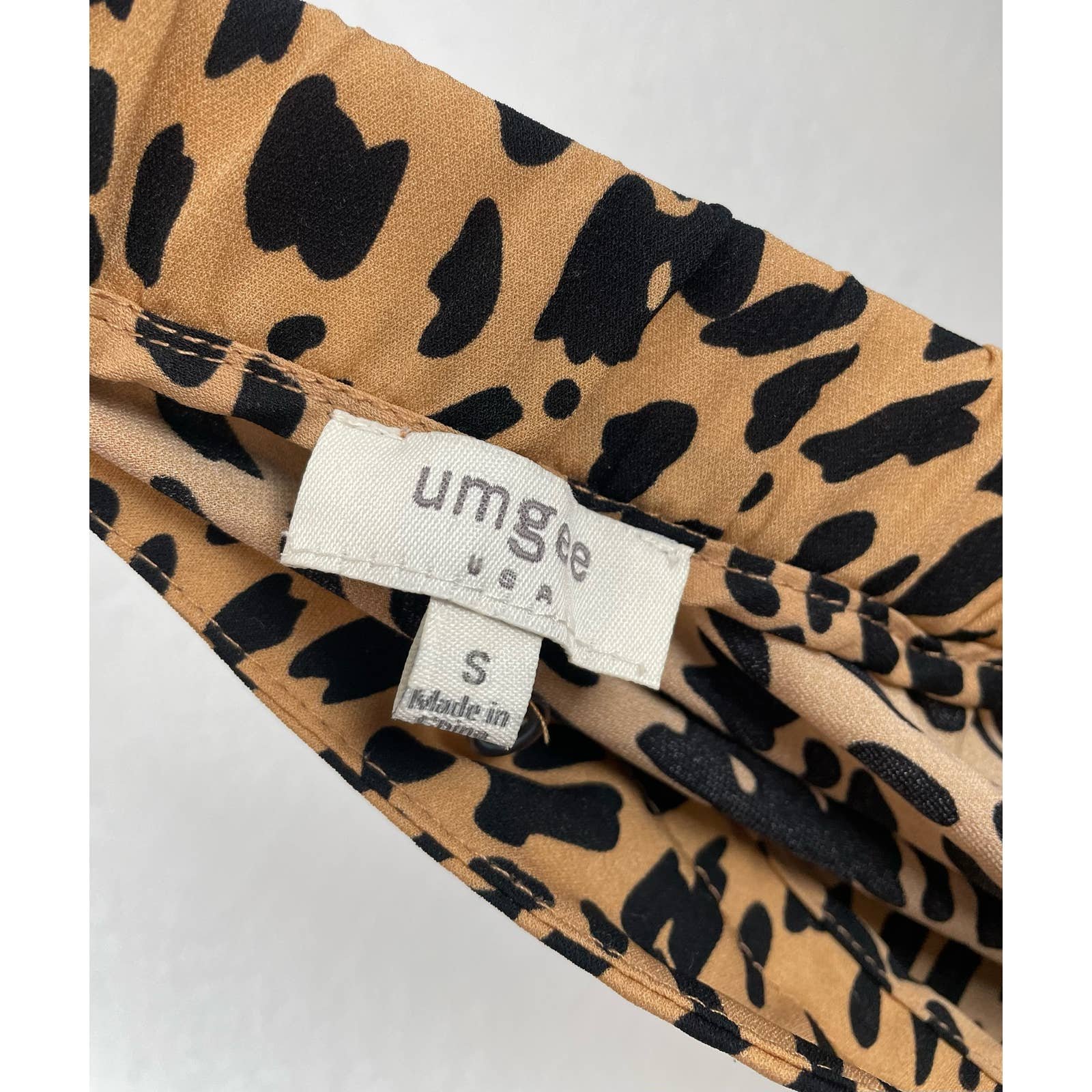 Amazing Umgee Leopard Print Wrap Midi Skirt Size Small JiLTDCmvh Online Exclusive