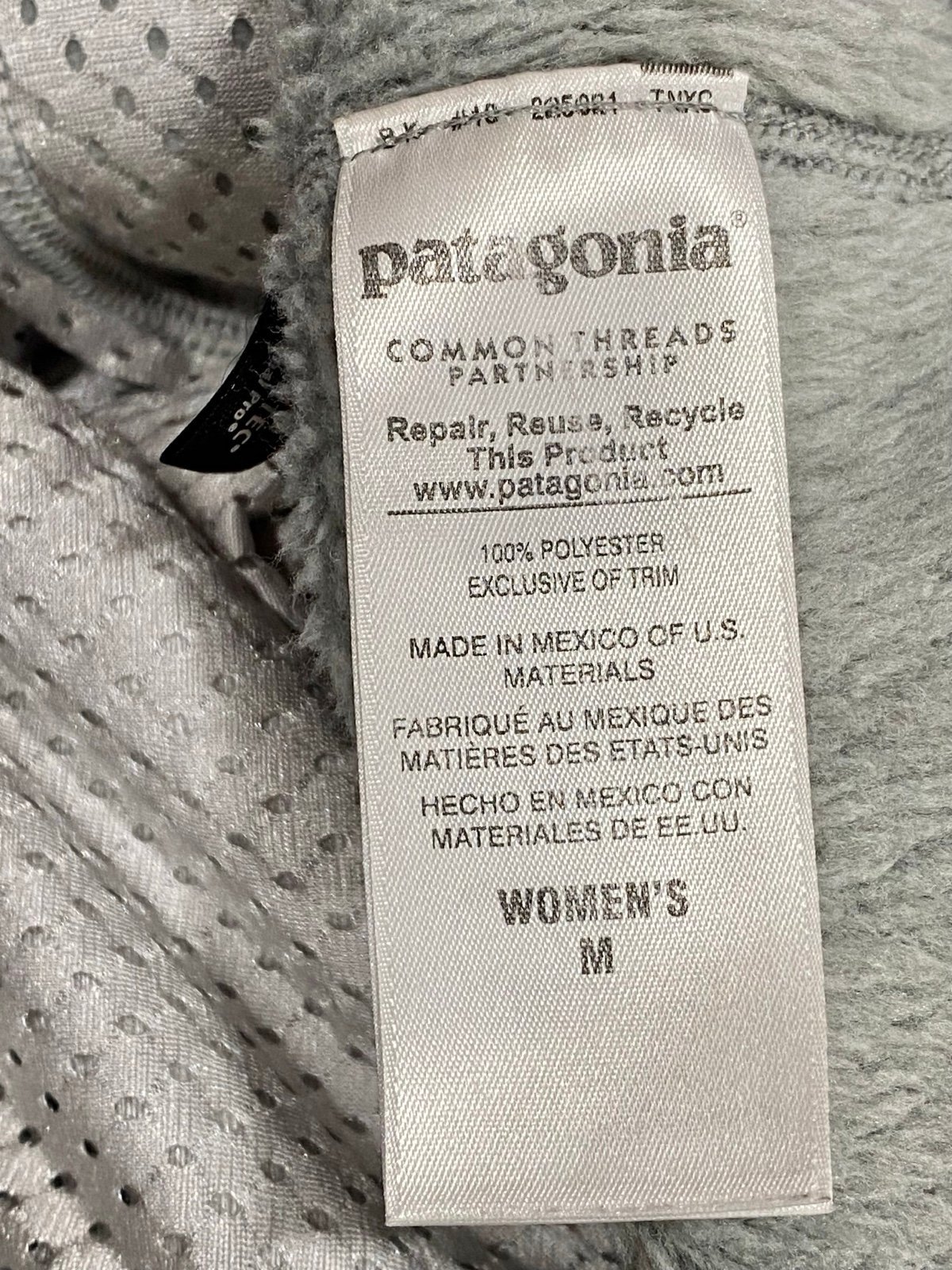 Stylish Patagonia Retool Snap-T Fleece Pullover Womens M Grey Purple 25442 Ka53Rxr78 Online Shop
