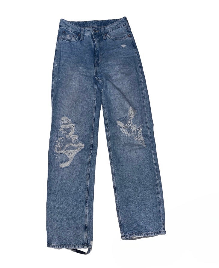 The Best Seller H&M Straight Leg Jeans lTef6Gaet Counte