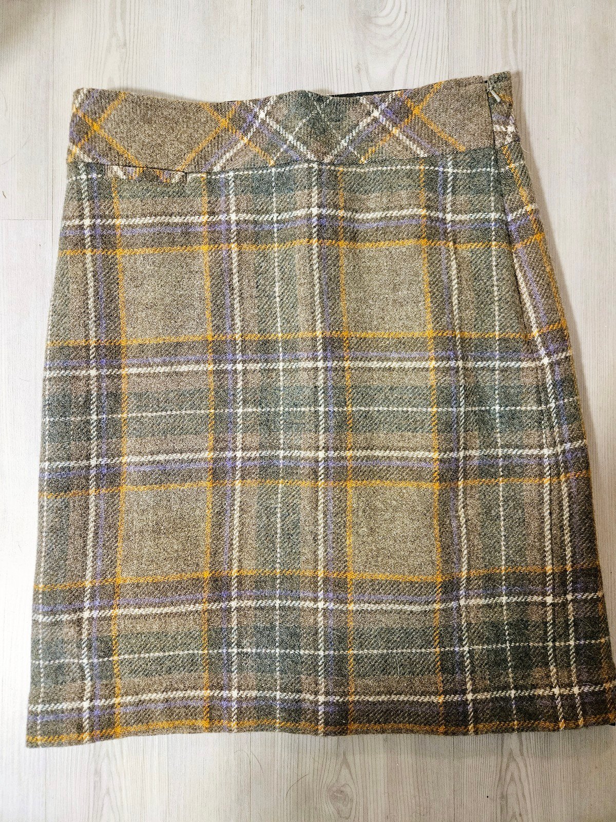 The Best Seller L L Bean Tartan Plaid Wool Skirt sz 6 M