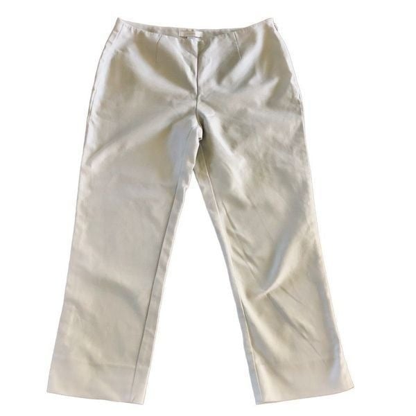 Great Chico’s Khaki Slimming Cropped pants GyjQEsnYz Great