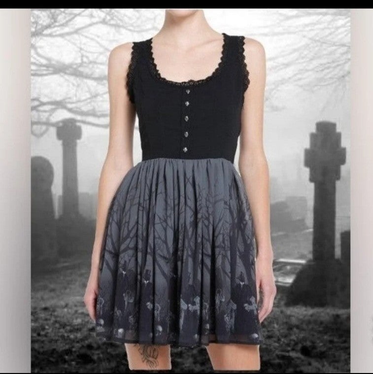 Cheap Gothic Cemetery Dress Killstar Hot Topic Widow Dollskill Sourpuss Liqa7miZH New Style