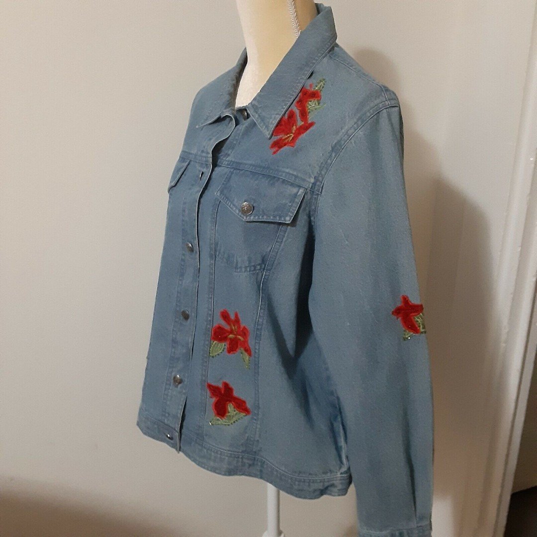 where to buy  220 Hickory embroidered jean jacket 100% cotton NzI9Mn69i just buy it