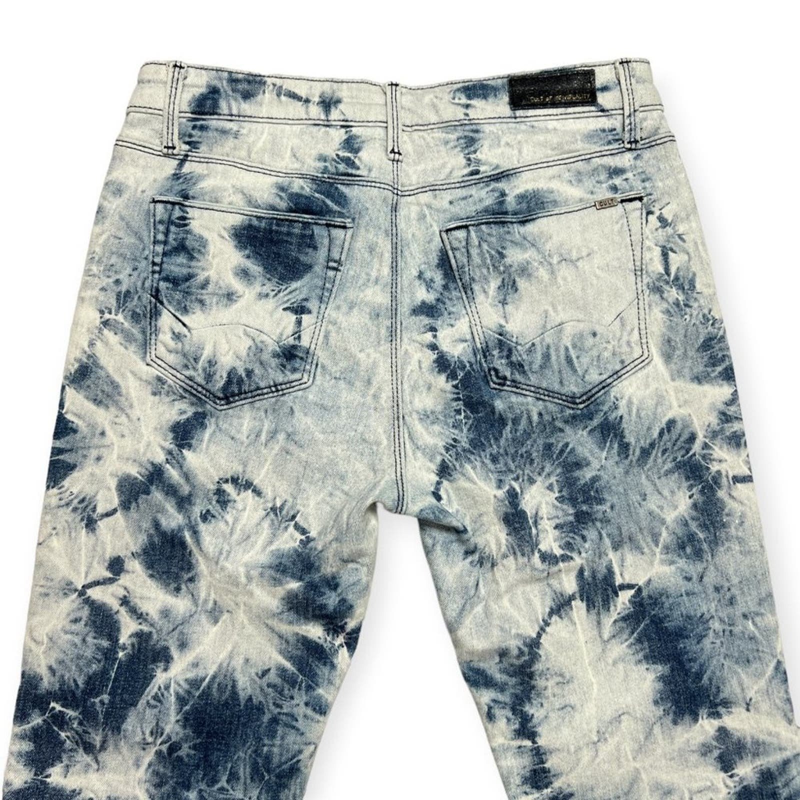 Affordable Cult of Individuality Gypsy High Rise Jeans Womens 25 Skinny Tie Dye Blue Denim hkoFqkHMd High Quaity