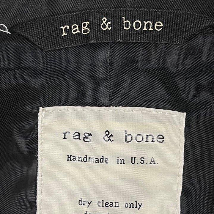 Simple Rag & Bone Women’s Cotton Blend Black 2 Button Blazer Lined Sz 2 Made In USA GFbmt73qe US Outlet