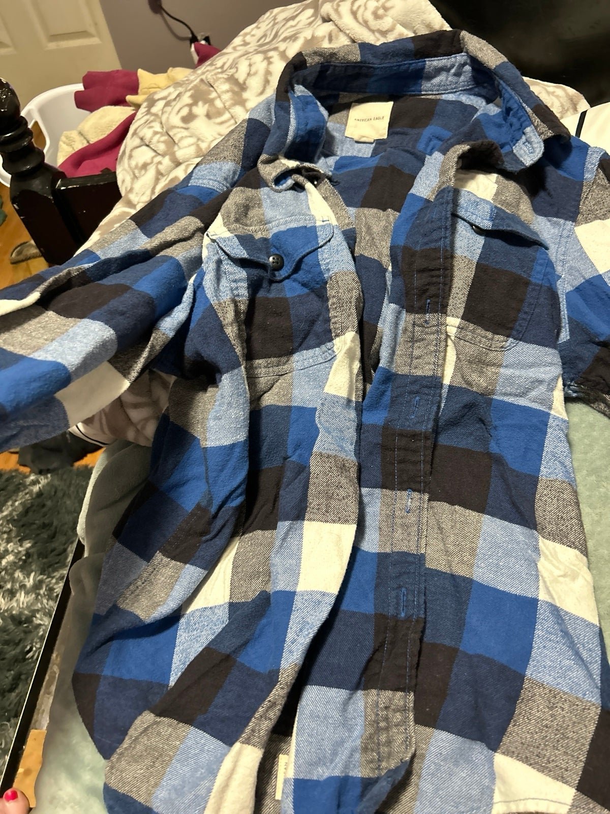 large selection american eagle flannel size XL men oYquSjSdf New Style