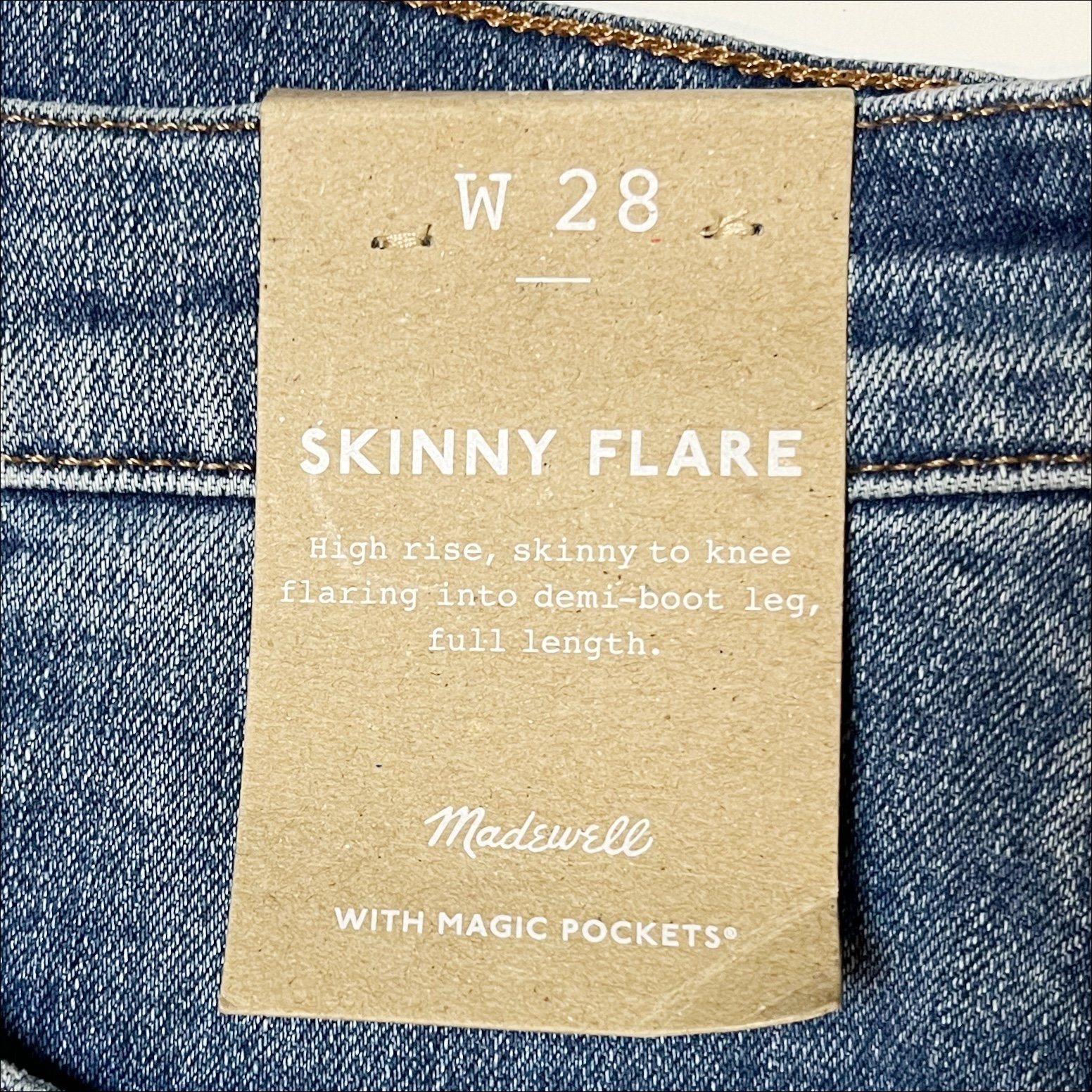 Authentic Madewell NWT Skinny Flare Jeans 28 6 high rise waist stretch retro faded blue MtfNzl0yl online store