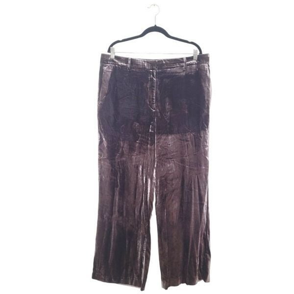Wholesale price Ann Taylor Dusty Mauve Crushed Velvet Trousers OCeWRjTpt Cool