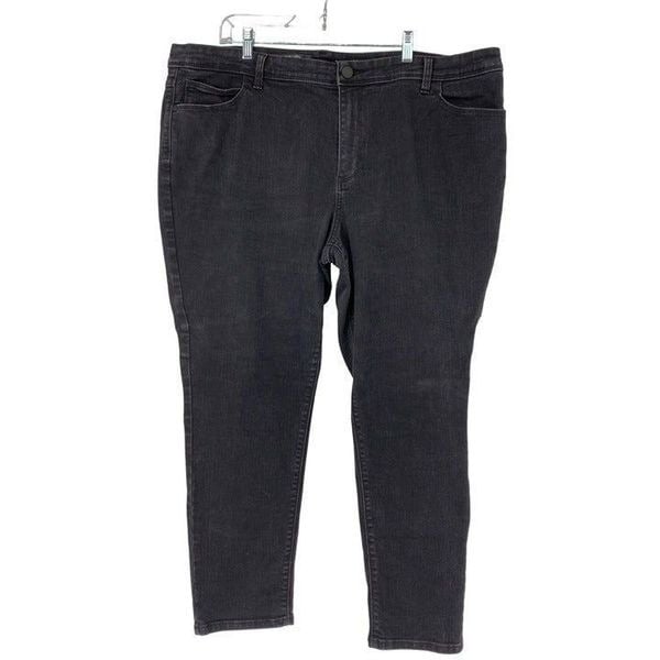 Authentic Simply Vera Wang Black Stretch Jeans Size 22W Skinny Mid Rise EUC 2792 Ly2DMAY3q for sale