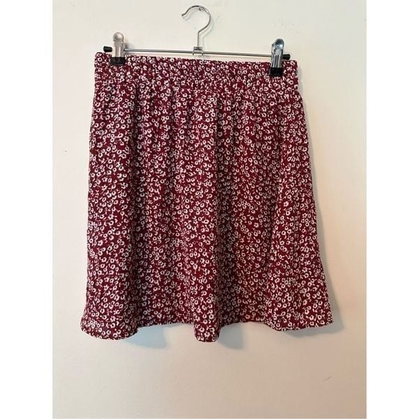 high discount 4SI3NNA Red Floral Mini Skirt MlCt8vGOS a