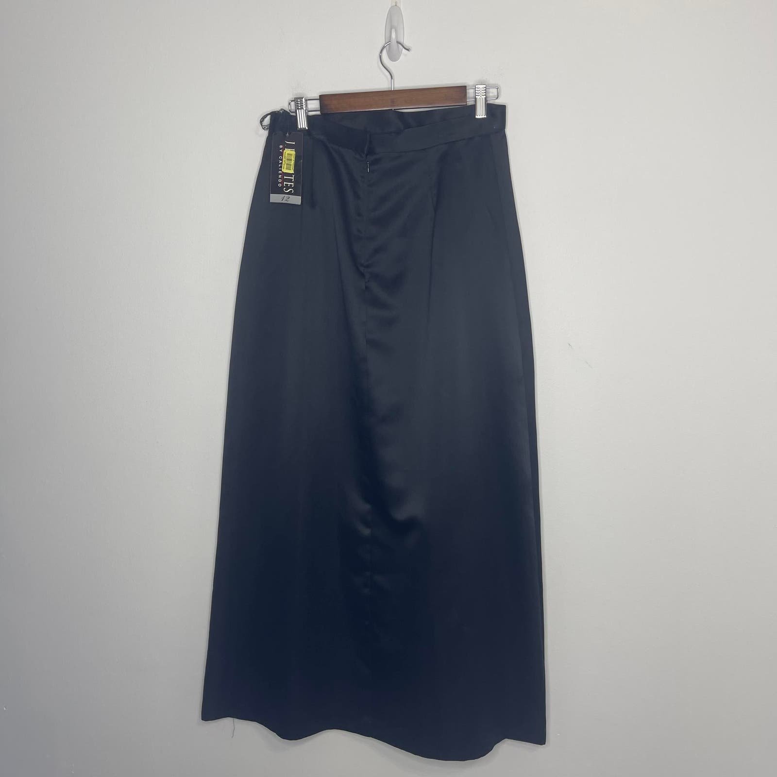 Personality J. R. Nites by Caliendo black long skirt size 12 for women satin formal unlined M0kHMgRJ2 Online Exclusive