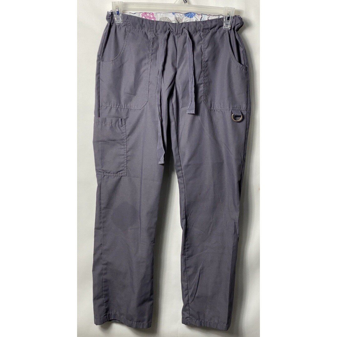 the Lowest price Wear For Care Tech Scrub Pants Size S Gray Cargo Pocket Elastic Waist Drawstring ItfykENEb Factory Price