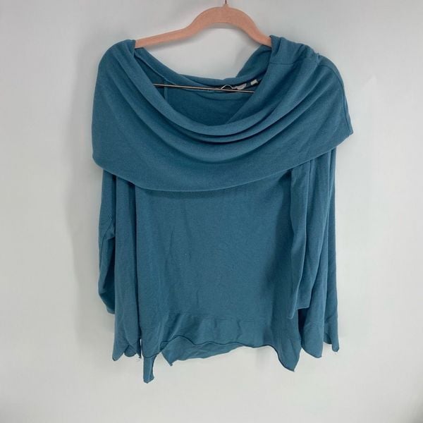 Exclusive Soft Surroundings Women´s Teal B’Call Cowl Neck Long Sleeve Tunic Sweater Sz PL P6XziIRMo just buy it