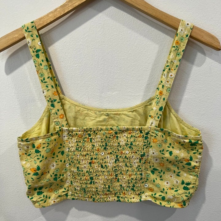 high discount Aerie Floral Yellow Crop Top Size M hjqlAdbRR Everyday Low Prices