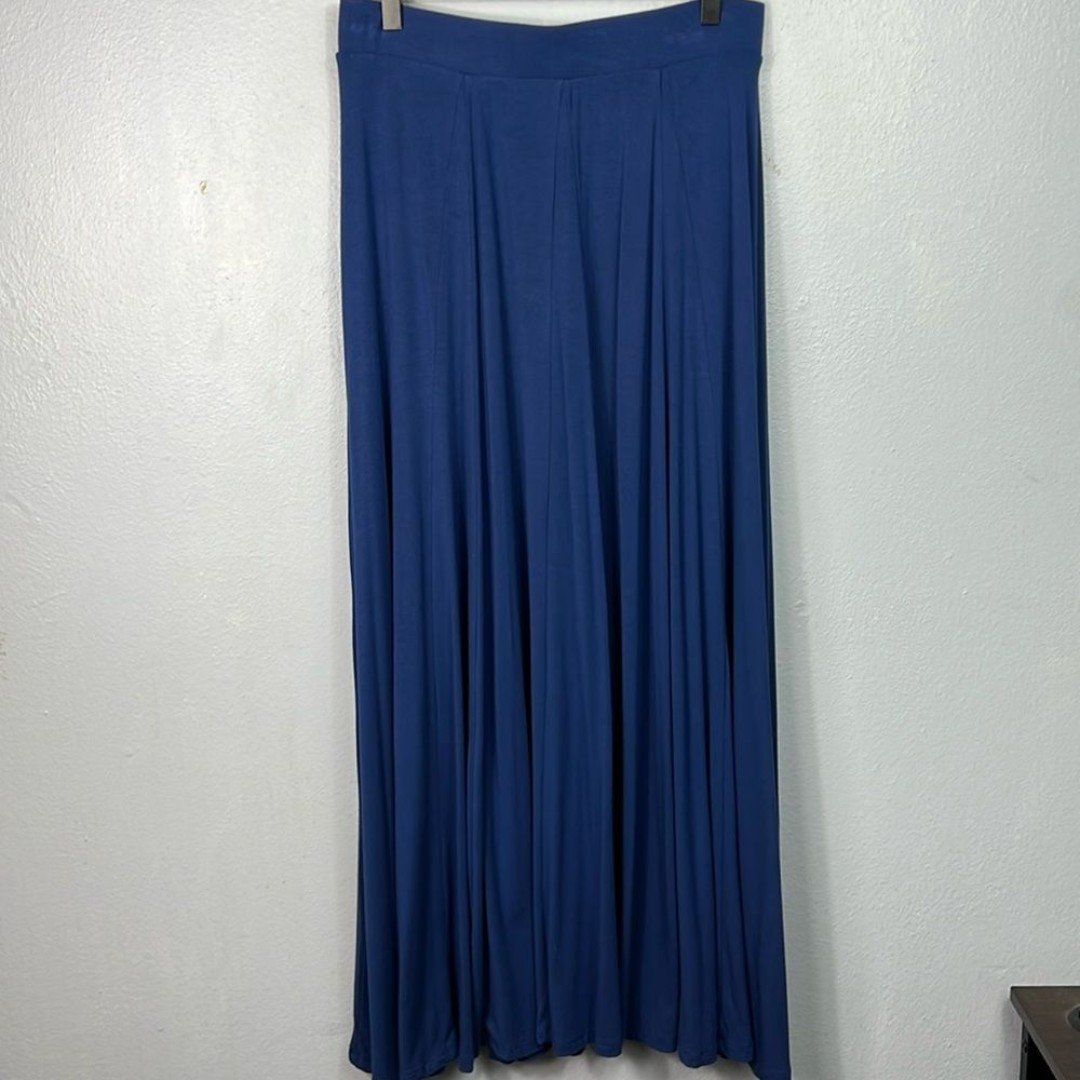 Great Soft Surroundings Blue Elastic Waist Knit Long Maxi Skirt Medium KDdtOa9Ba outlet online shop