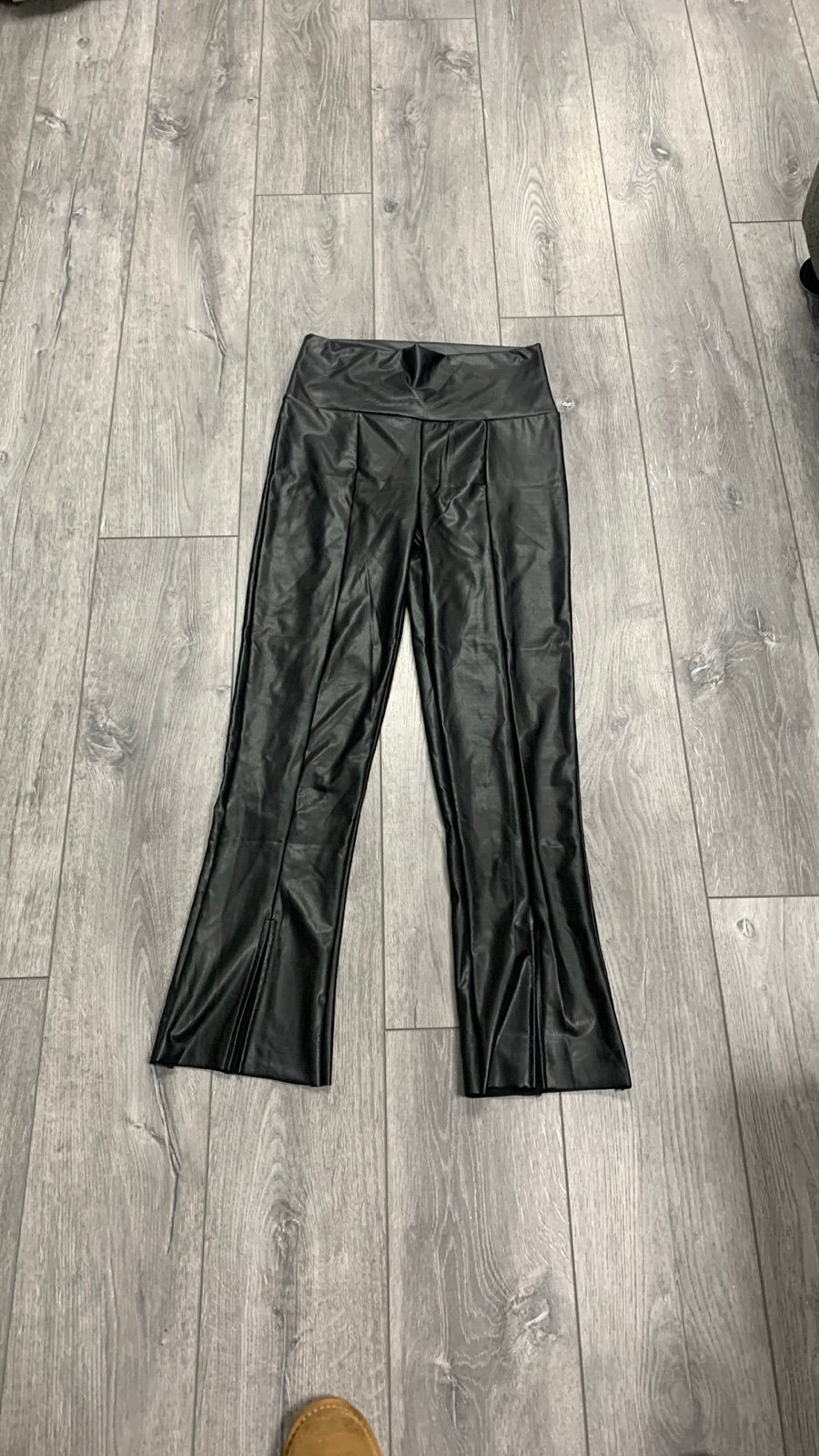 Authentic NWT BB Dakota Faux Wide Waistband Leather Pants with Slits in Front Size L. In e phofNcsWM Zero Profit 