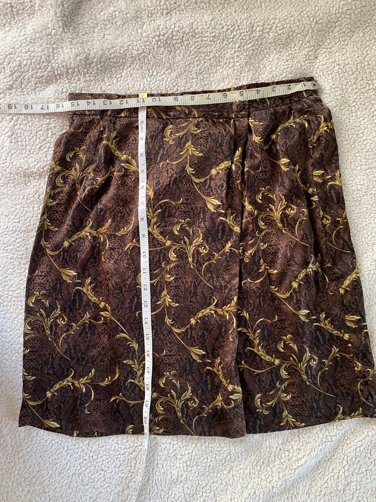 Authentic Valerie Stevens Pure Silk lined Faux Wrap Mini Skirt, Size: 14 P ohlkkqUtL online store
