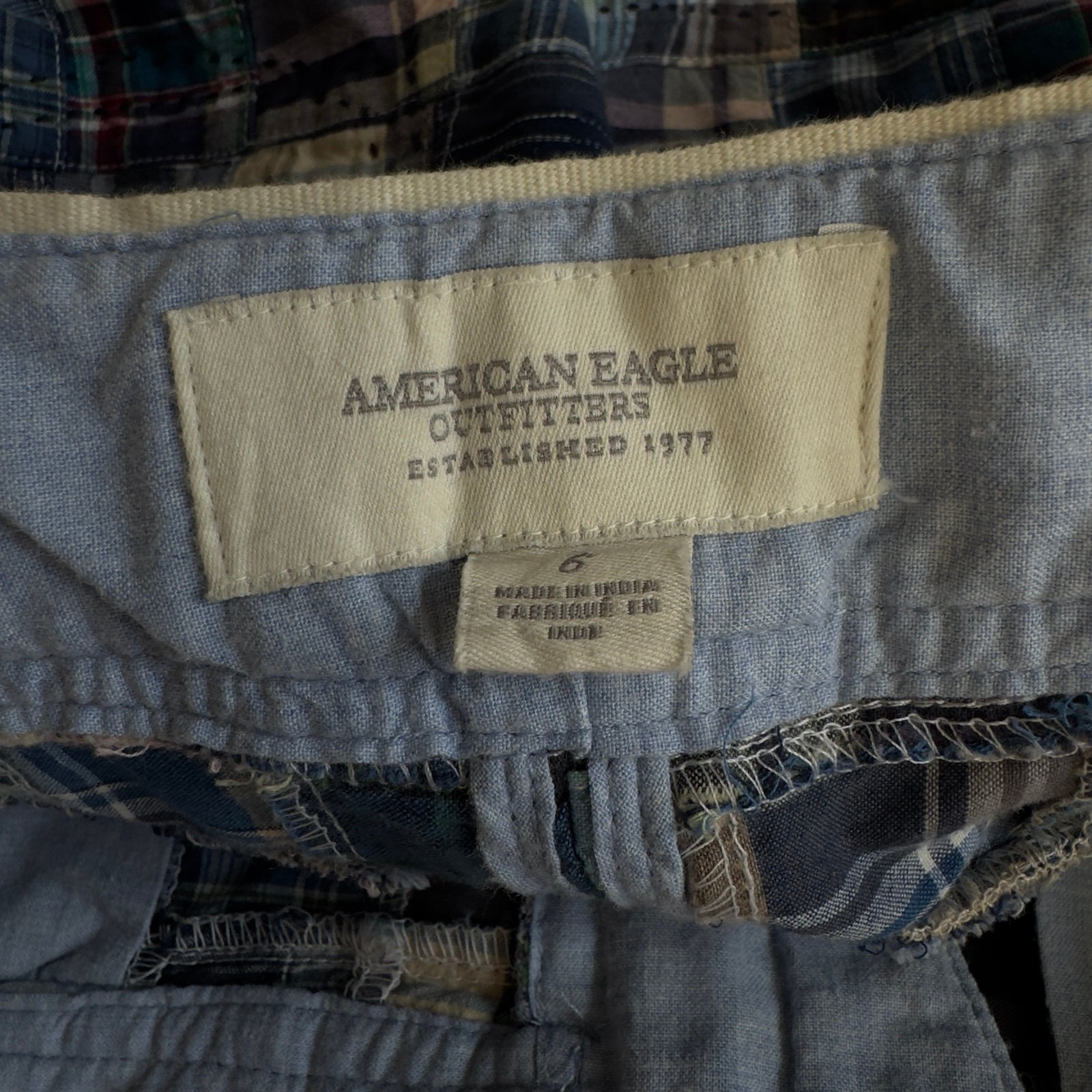 Simple AMERICAN EAGLE Vintage Y2K  Madres Patchwork Plaid Mini Skirt  Size 6 M Gw4SFAb7g US Outlet