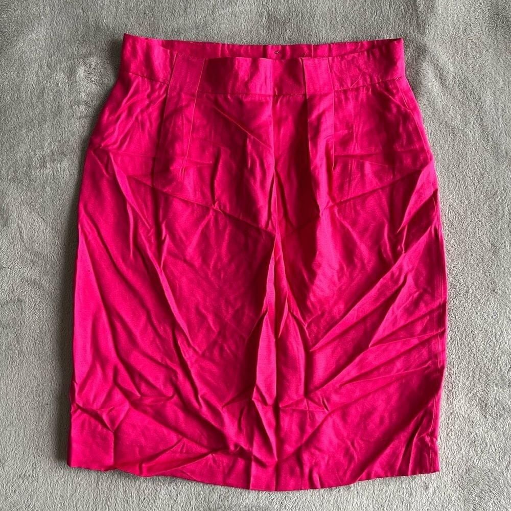 Promotions  Jones NewYork hot pink Linen Pencil Skirt s