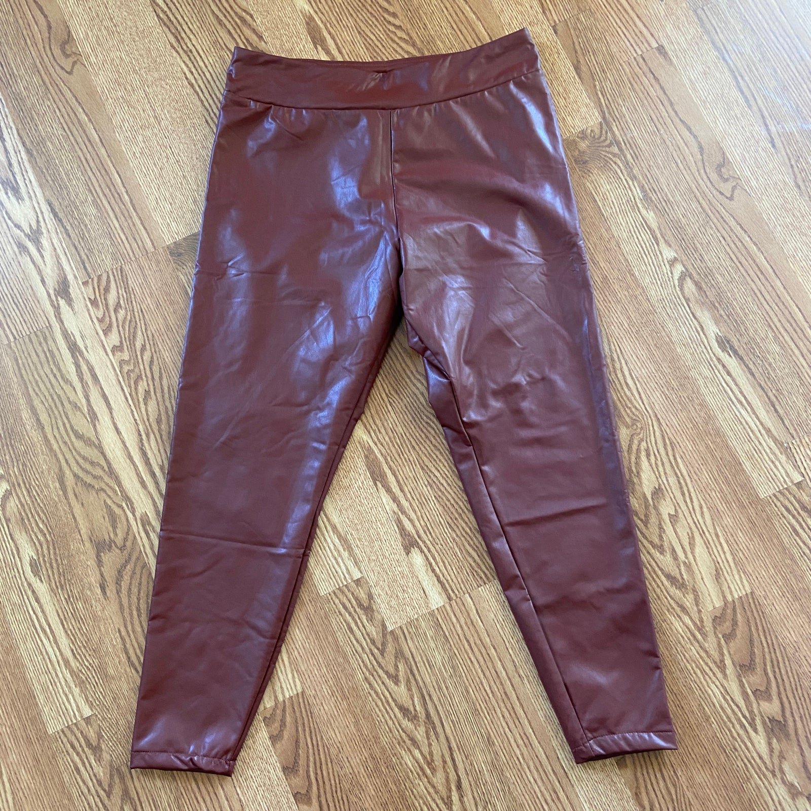 floor price Forever 21 + brown faux leather pants NEW 1X IFHVIQUXw High Quaity