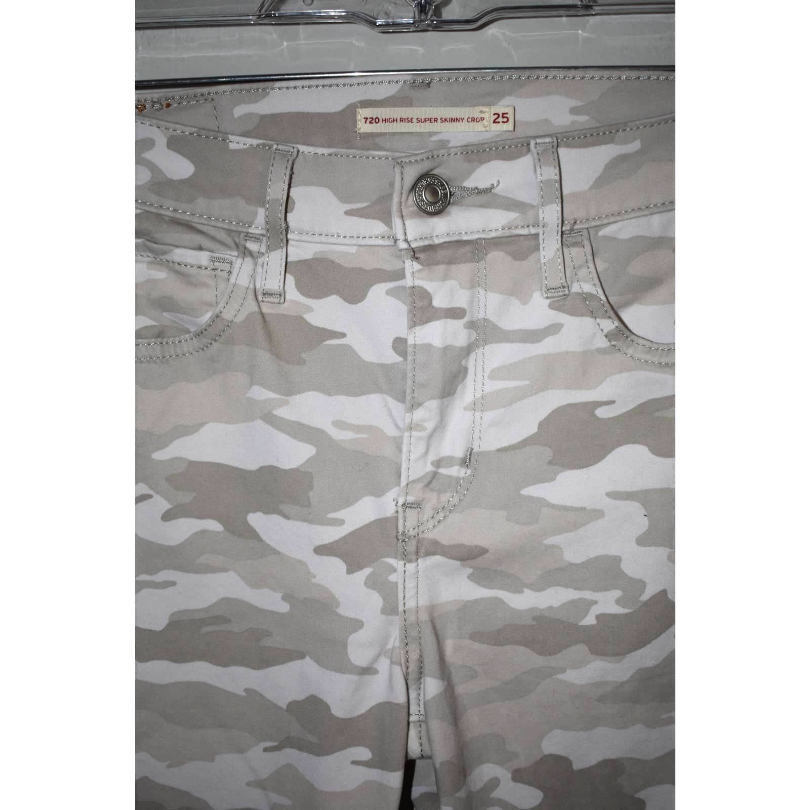 Gorgeous Levi´s Camo High Rise Super Skinny Crop Jean Size 25 PBgtGgmC3 Everyday Low Prices
