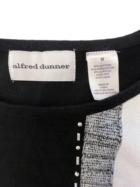 Factory Direct  Alfred Dunner Womens MED Knit Sweater Color Block Lightweight Pullover Y2K lmc7ey5Au US Outlet