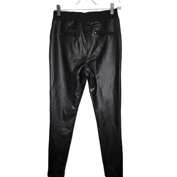 Perfect Sexy Tricotto Shiny Black Leggings Size 6 Women´s Vegan Leather KXDozENsx US Sale
