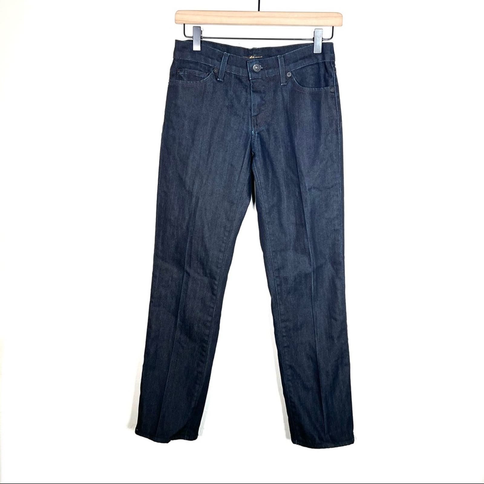 reasonable price 7 for all Mankind dark wash straight l