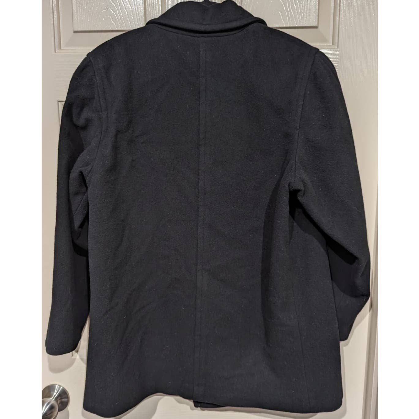 Custom Preston & York for Dillard´s Women´s Black 100% Wool Black Pea Coat size 14 IJkGTPM0e outlet online shop