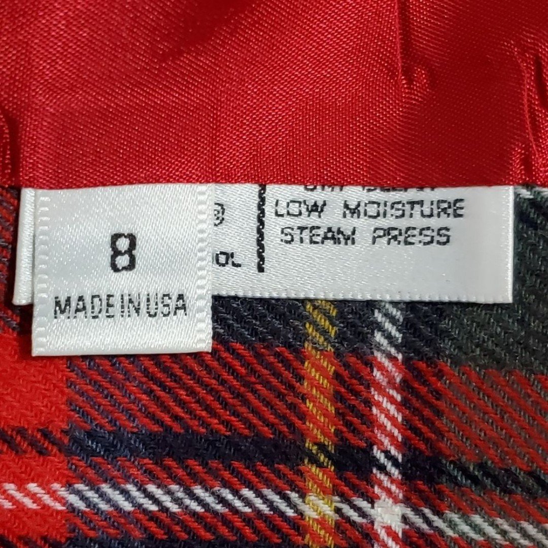 Factory Direct  Evan Picone Vintage Red Plaid 100% Worsted Wool Jacket. Size: 8 g3ncsaXen no tax