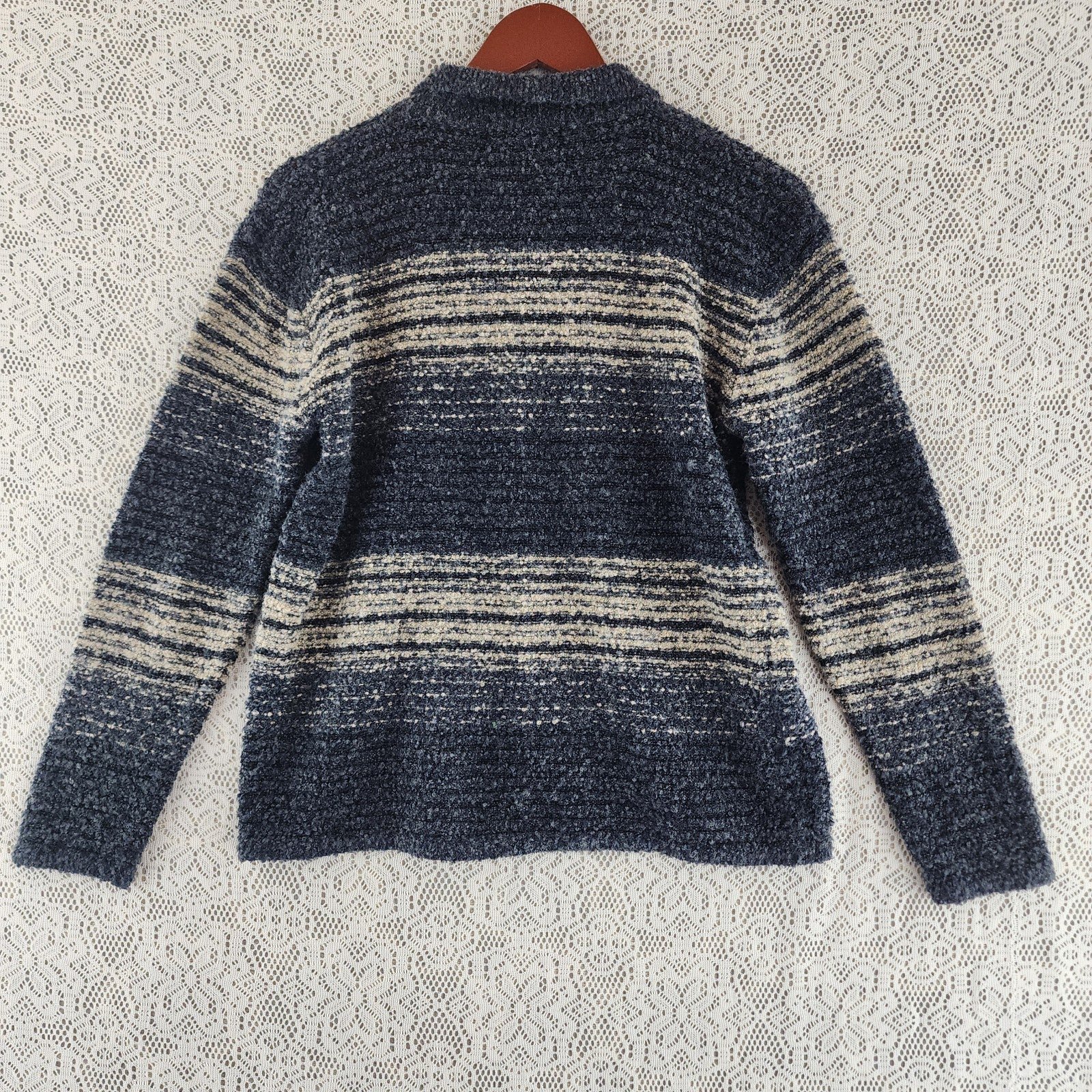 Gorgeous Vintage Spin Wool Blend Collar Pull Over Women´s Tweed Sweater M iEPpB0T3w Great