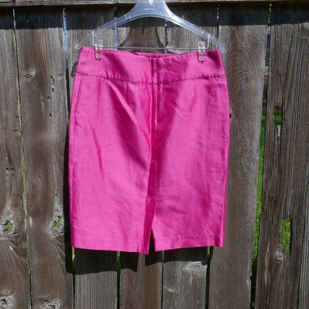 Latest  Talbots Pencil Straight Skirt Pink Silk Cotton Blend  Size 8 Barbiecore gWGjFj5yB best sale