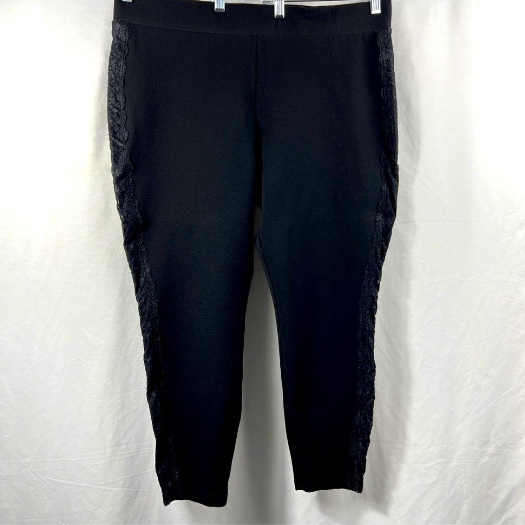 High quality Torrid Black Laced Legging Pants 0251 N0JI