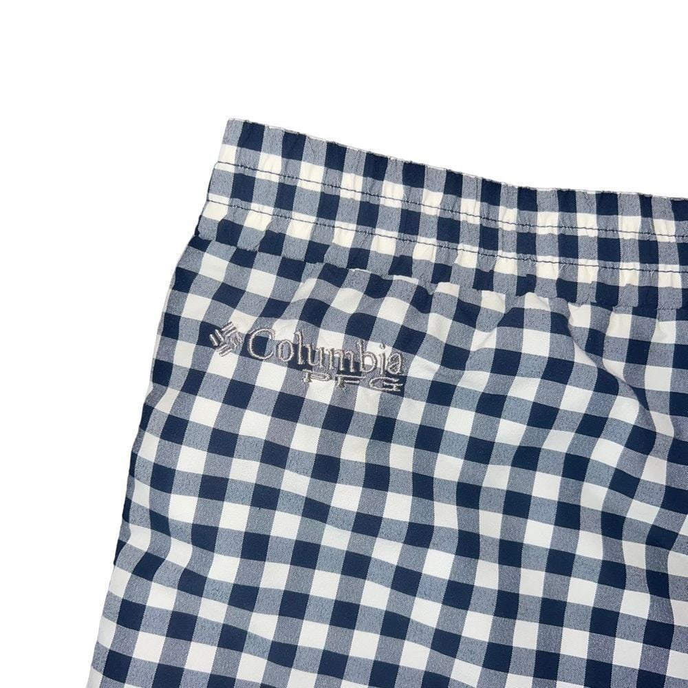 Discounted Columbia Navy Blue and White Swim Trunks P5rb1cimQ best sale