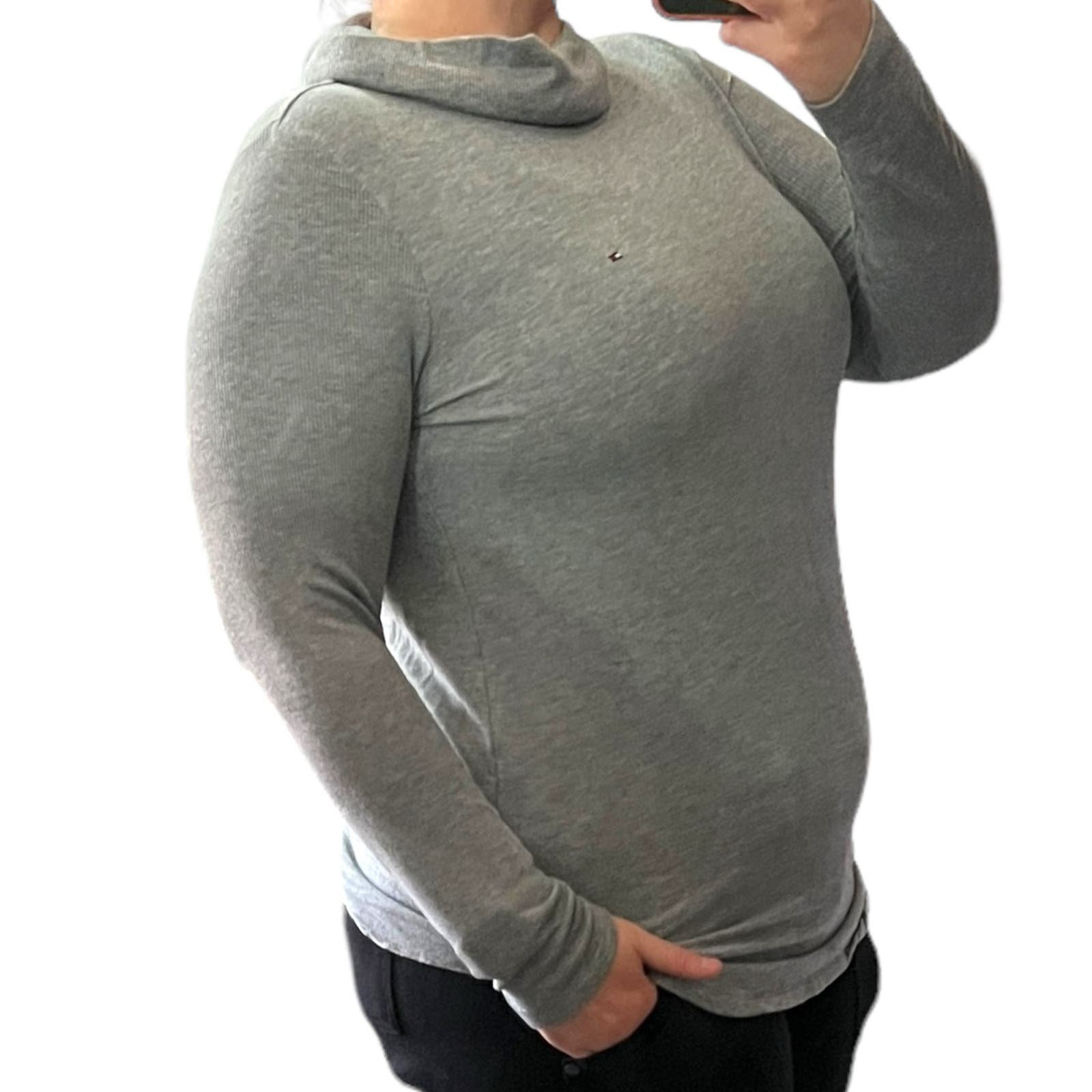 Authentic Tommy Hilfiger MEDIUM Ribbed Arm Long Sleeve Pullover Turtleneck PjOjN56MN online store