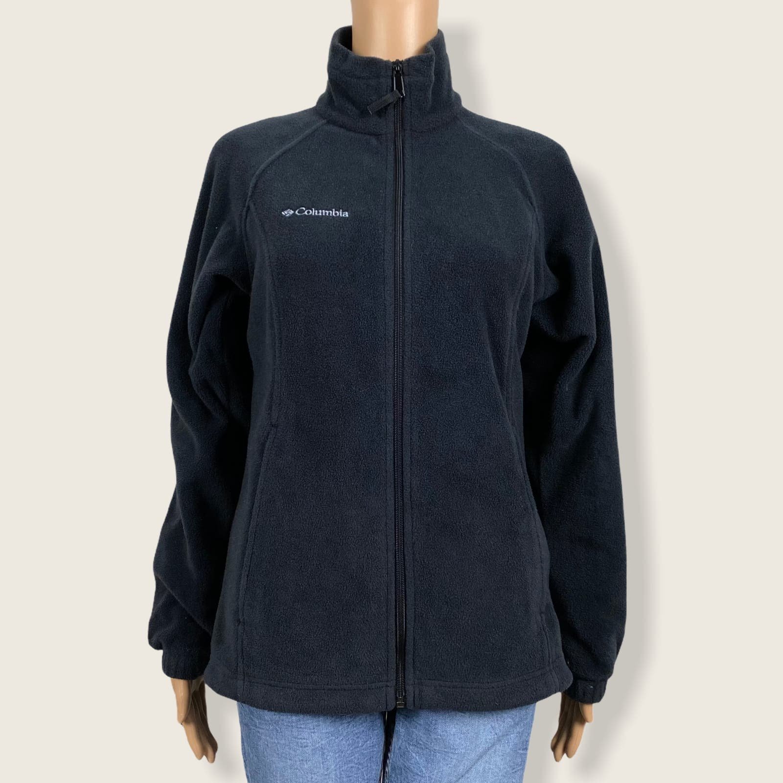 save up to 70% Columbia Simpli.Fi Black Zip Up High Neck Fleece Jacket SMALL Pockets Back Logo nJYSuNPcy New Style