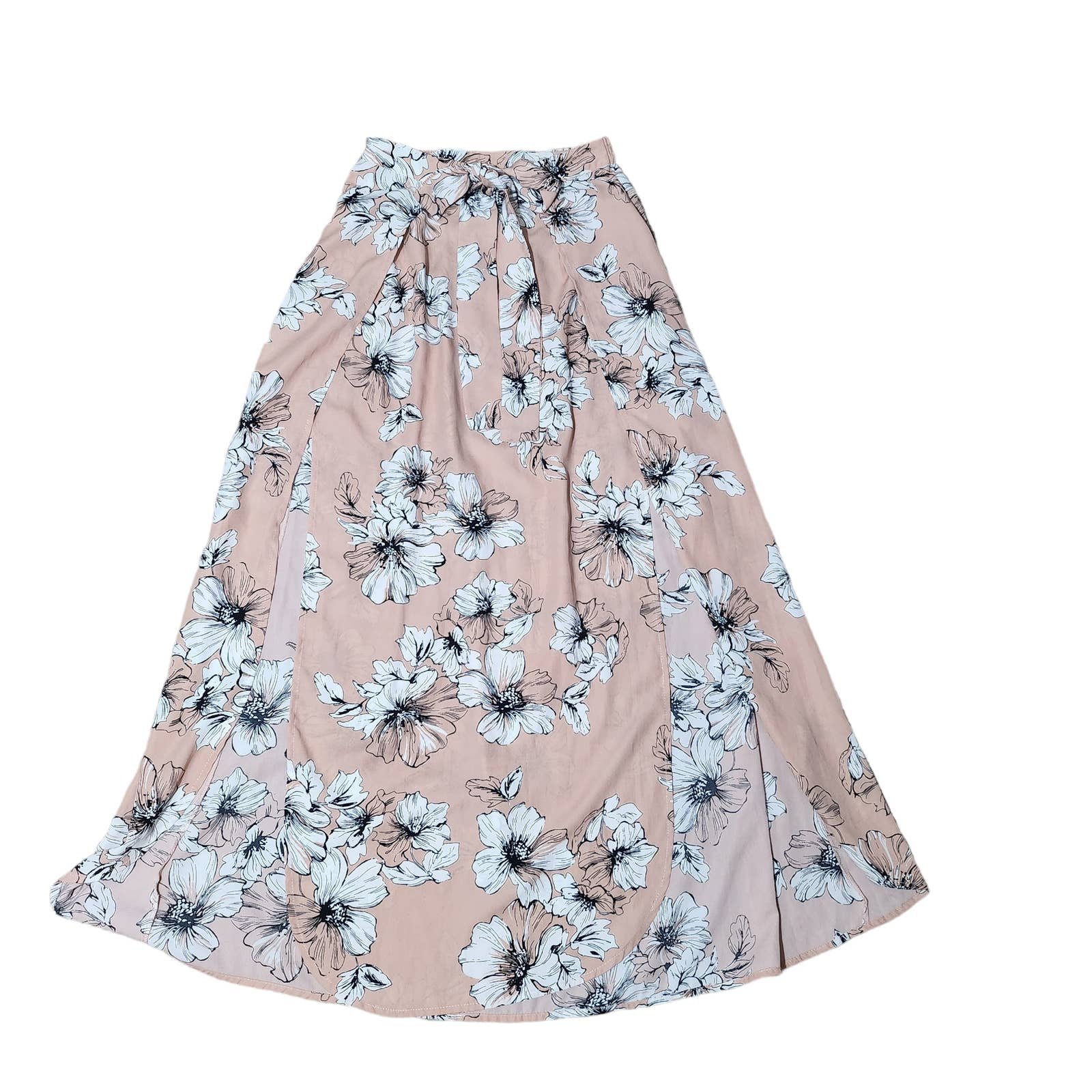 Latest  Blu Pepper High Waist Floral Maxi Skirt sz S iS